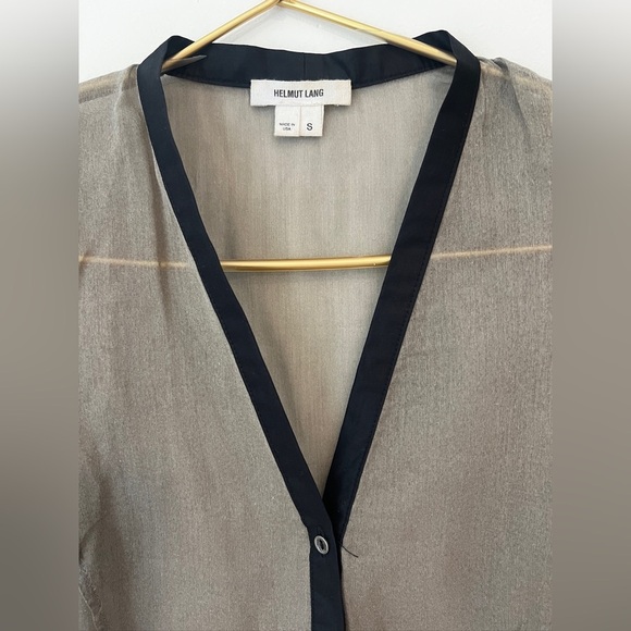 Helmut Lang Cotton/Silk GauzyTank Top - Picture 5 of 10